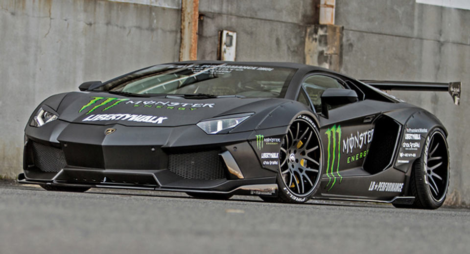  Liberty Walk Gives The Lamborghini Aventador Another Shot – Or Two…