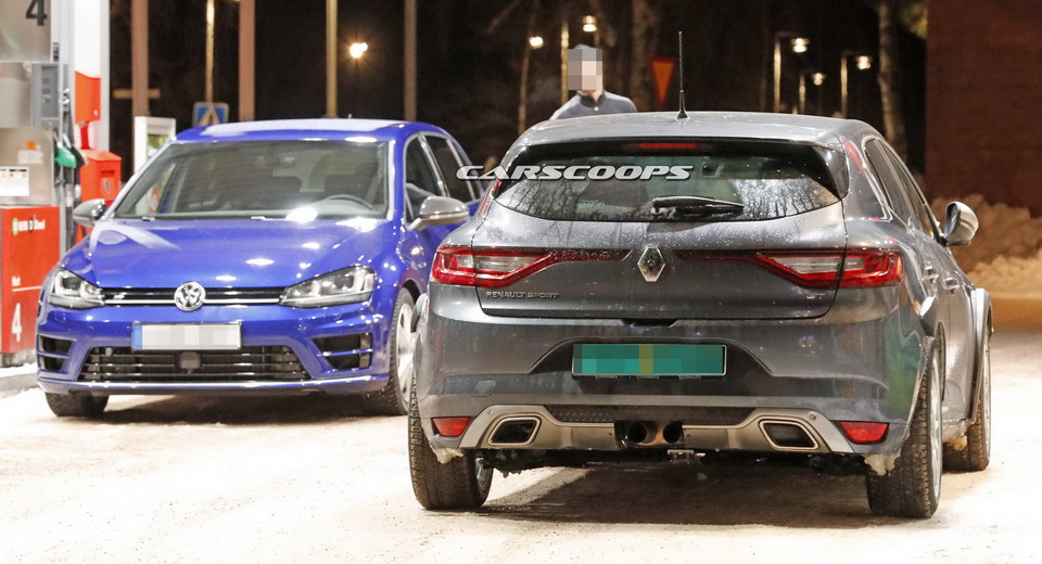  Spied: 2018 Renault Megane RS Benchmarked Against The VW Golf R