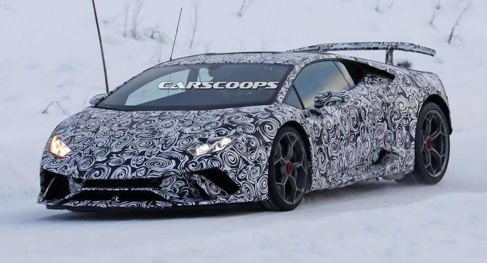  Lamborghini Continues Development Of Faster Huracan Superleggera On The Snow