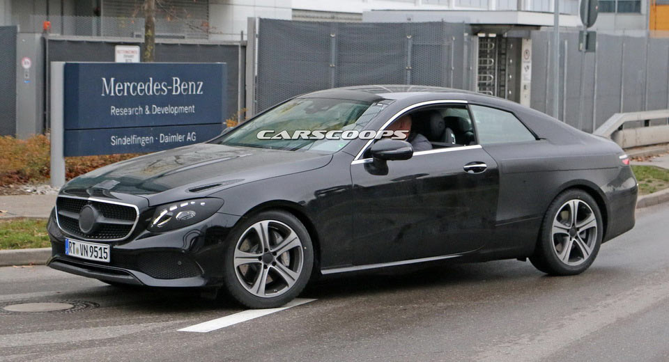  2017 Mercedes E-Class Coupe Looks Predictably Elegant In Latest Spy Shots