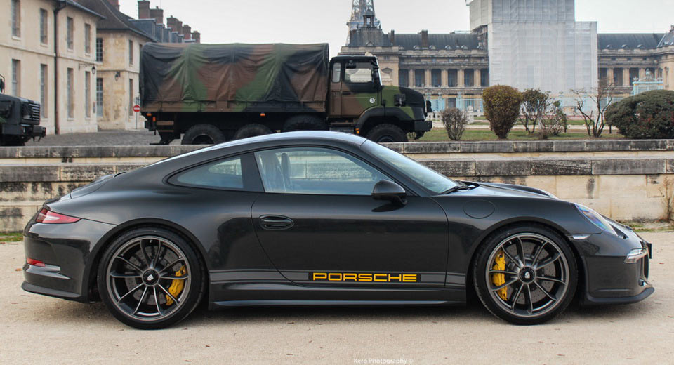Porsche 911 R Spotted Wearing Dark Colorway In Paris
