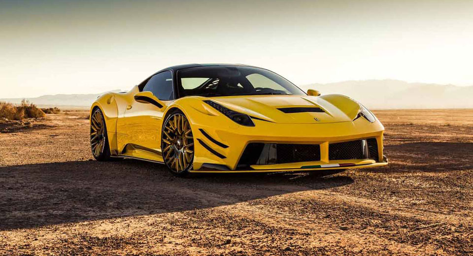  Yellow Prior Design’s Take On The Ferrari 458 Is Anything But Subtle