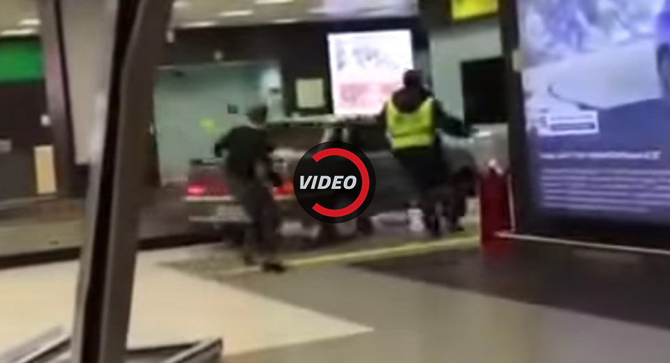  Drunken Russian Driver Ploughs Through Kazan Airport Terminal To Dodge Cops