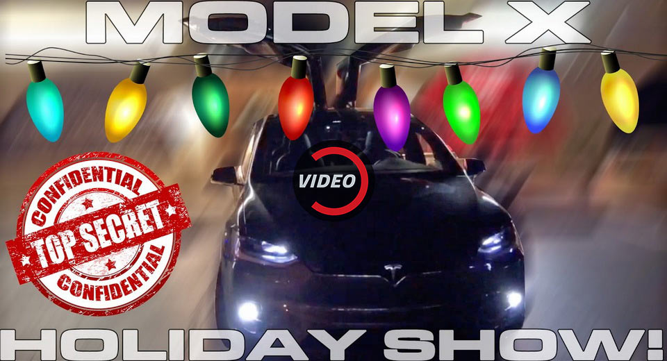  The Tesla Model X Will Put Up A Holiday Show For You – Here’s How