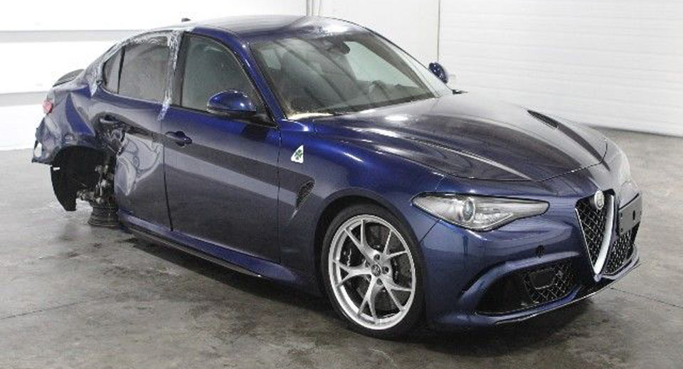  Someone Is Asking €50,000 For This Wrecked Alfa Romeo Giulia QV
