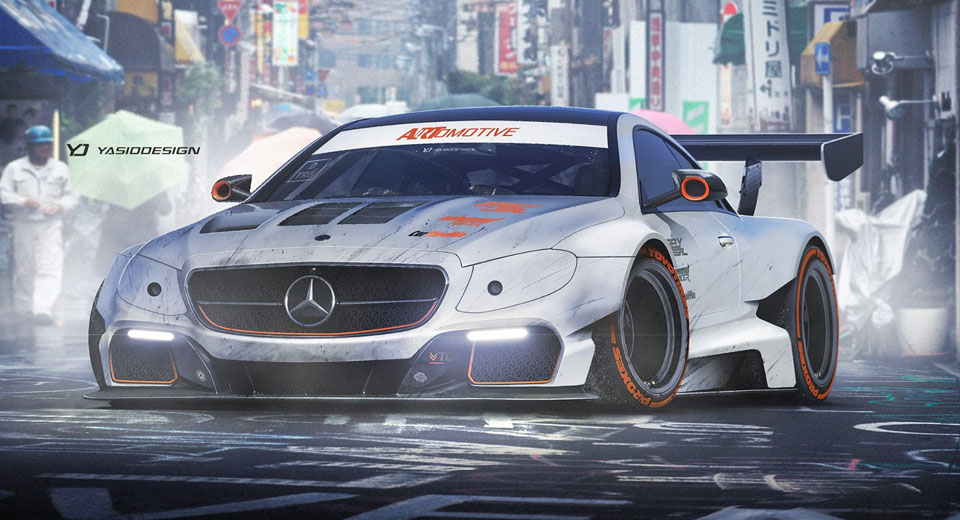  Mercedes-Benz E-Class Coupe Gets Virtual Widebody Treatment