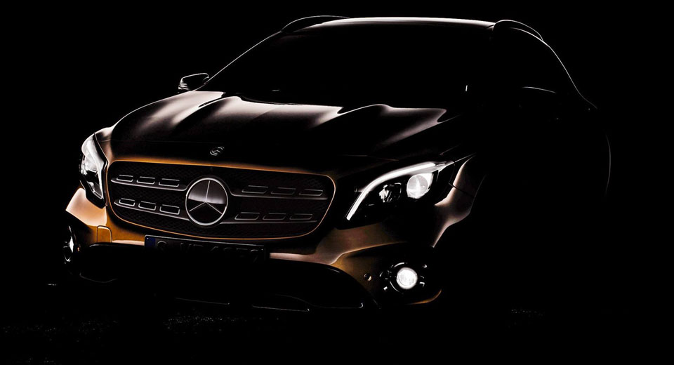  Mercedes-Benz Teases Facelifted 2018 GLA Before Detroit Reveal