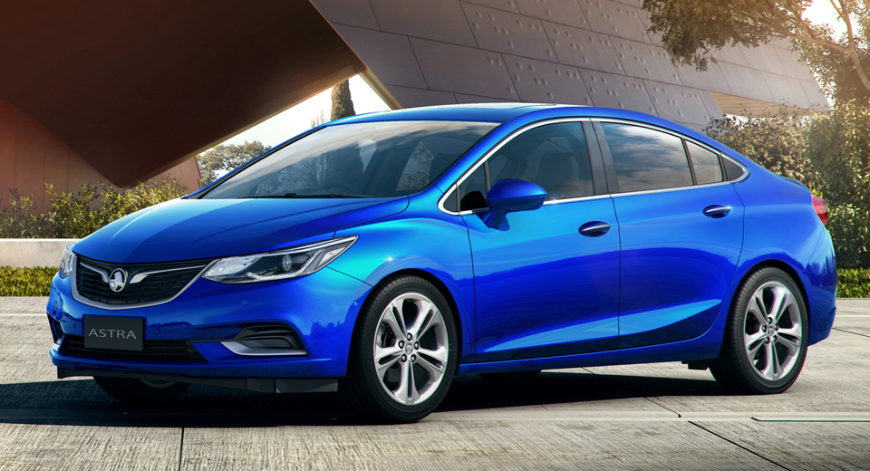  Holden Astra Sedan Puts A Fresh Face On The Chevy Cruze Down Under