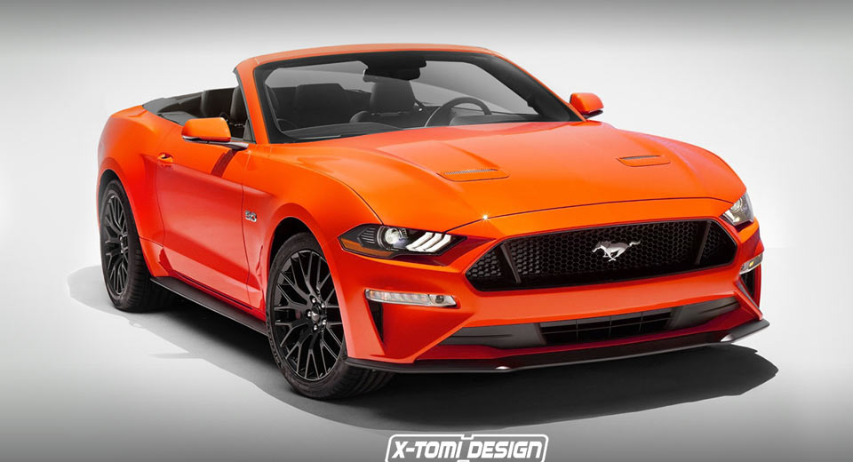  Uncovering The 2018 Ford Mustang Convertible On Photoshop