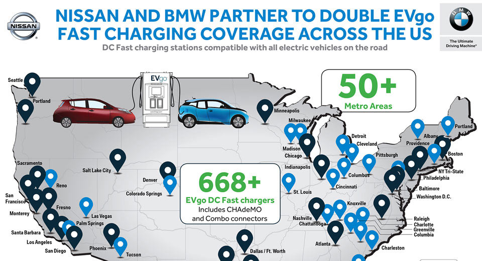  BMW And Nissan Partner To Expand U.S. Fast-Charging Network