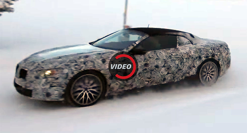 2019 BMW 6-Series/8-Series Convertible Spied Doing Donuts On The Snow