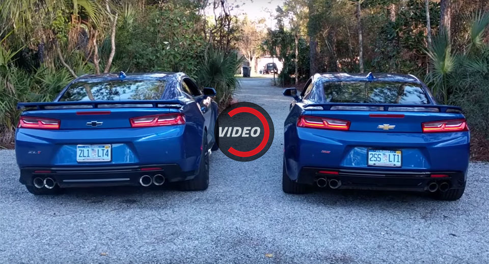  Chevy Camaro ZL1 And SS Face Off In Rev Battle