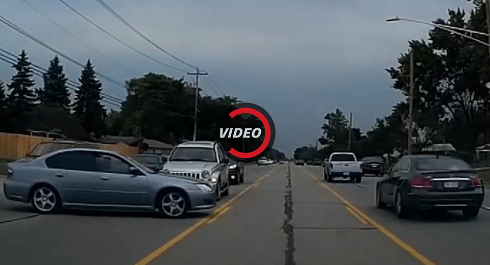  Suicidal Subaru Driver Almost Causes Multiple Accidents