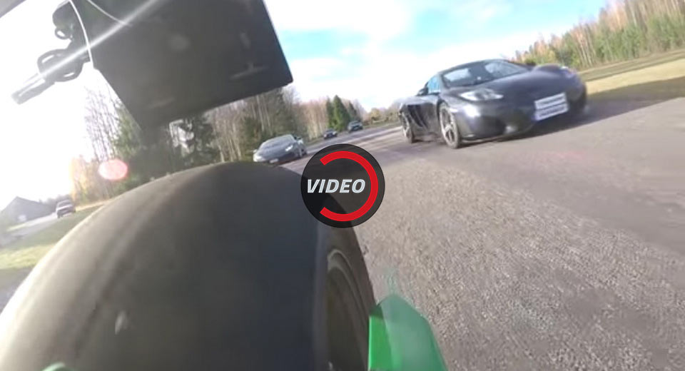 Kawasaki Ninja H2 Takes On Lamborghini Huracan & McLaren 12C