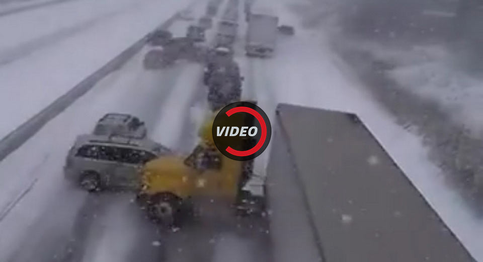  Icy Road Leads To Massive Pileup With Nearly 100 Cars On Canadian Highway