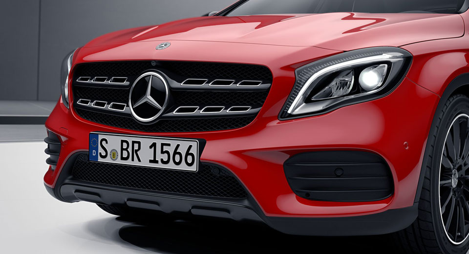  Facelifted Mercedes-Benz GLA Looks The Business With Optional Night Package
