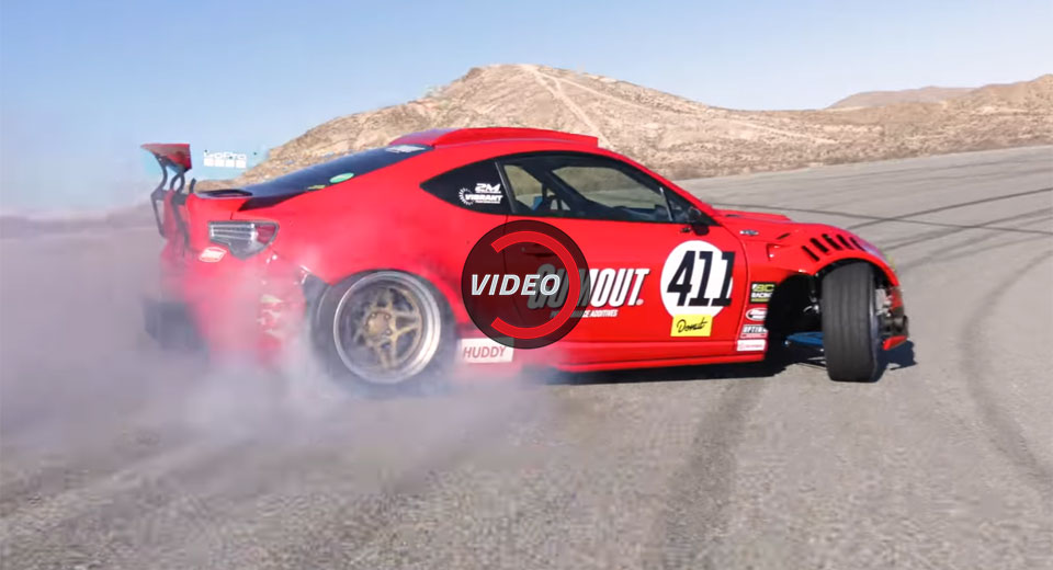 A Ferrari-powered Toyota 86 drift car is as awesome as you'd think