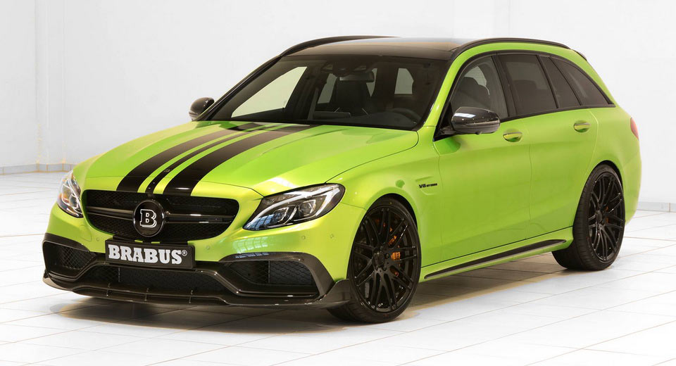  This Lime-Green Brabus 650 Is One Seriously Radioactive AMG C63S