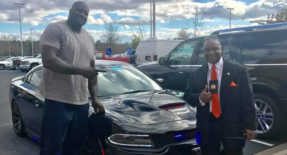  Imagine Seeing Deputy Shaq O’Neal Following You In A Charger Hellcat Patrol Car