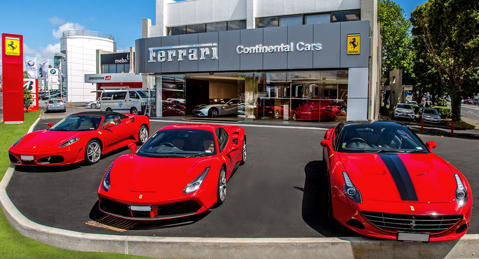  Ferrari Supercars Gather In New Zealand To Celebrate New Showroom