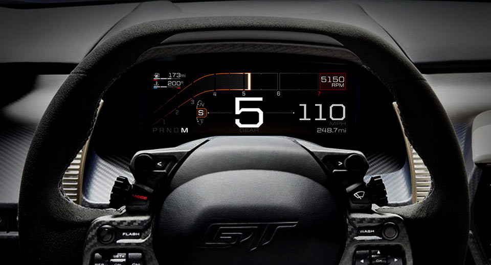  Take A Look At The New Ford GT’s Digital Instrument Display [w/Videos]