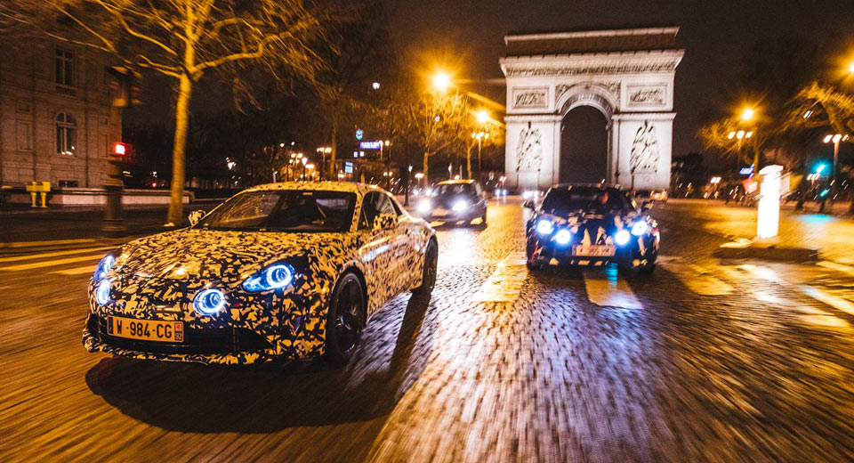 Alpine A120 Prototypes Explore The Streets Of Paris
