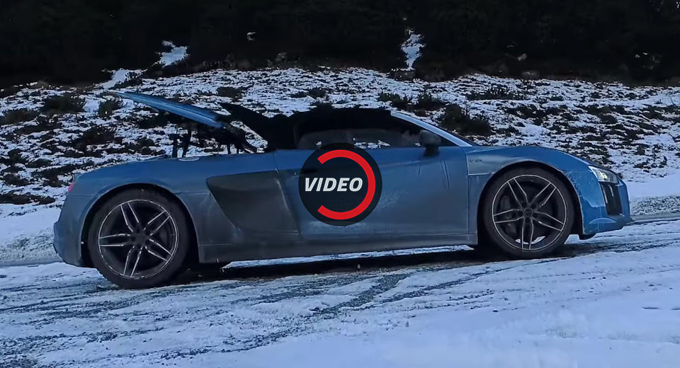  Audi R8 Spyder Has One More Go In The Austrian Alps
