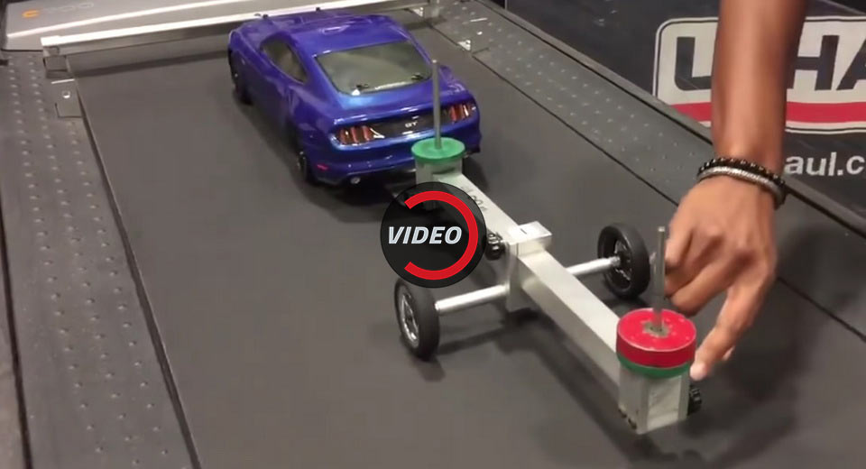 Mustang Scale Model Pulling A Trailer Teaches Us About Weight Distribution
