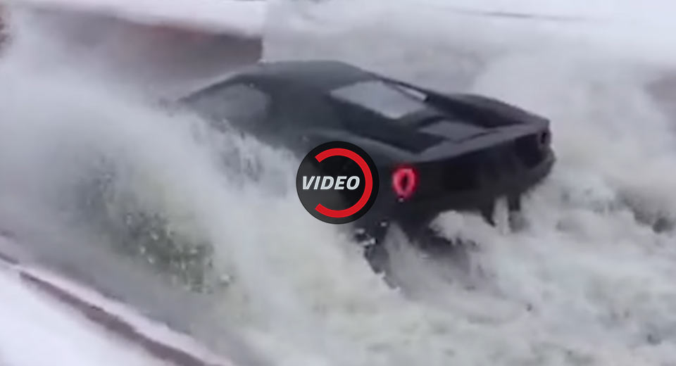  Watch In Agony As A 2017 Ford GT Goes Water Testing