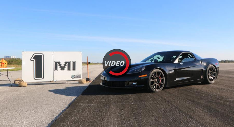  Electric Corvette C6 Sets Standing Mile World Record