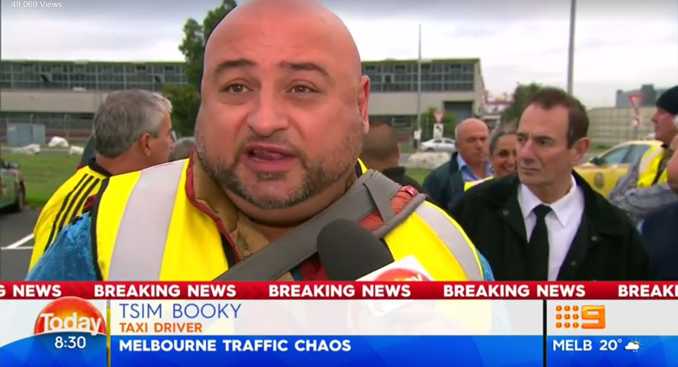  Aussie Cabbie On Strike Trolls News Station With Cheeky Sex Act Name