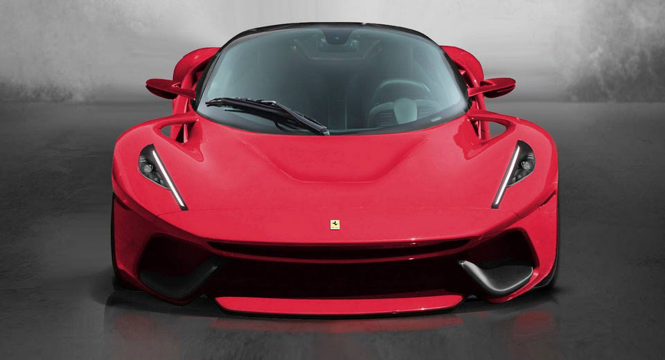  Ferrari’s Mystery Hypercar Looks So Much Better With A Lick Of Color
