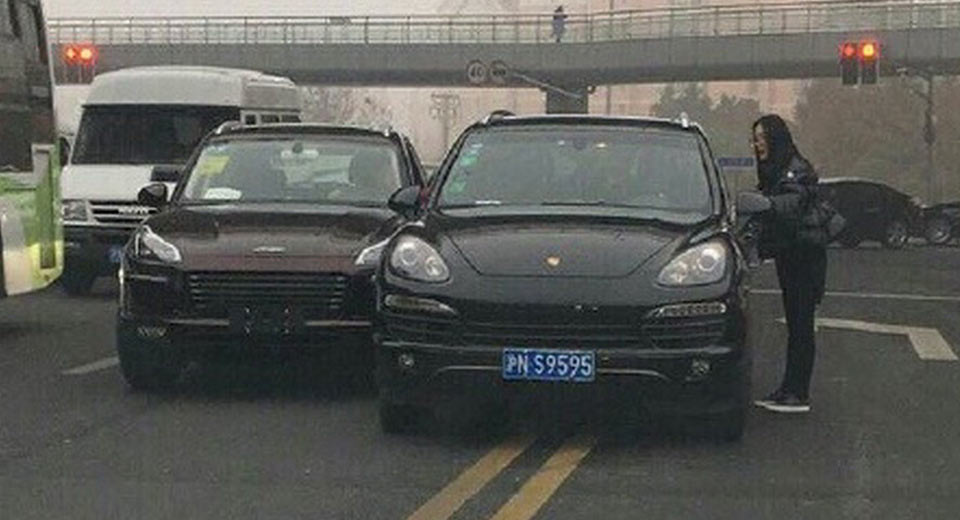  Zotye’s Porsche Macan Clone Hits A Real Cayenne In China