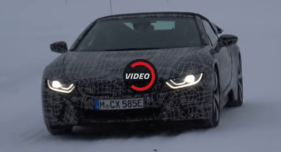 2019 BMW i8 Spyder Tests In The Snow With New Design