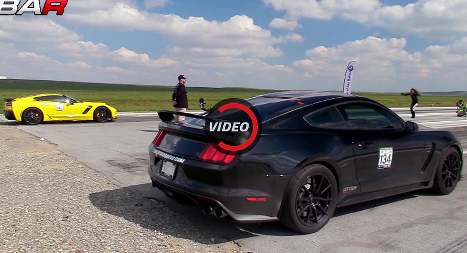 Procharged Shelby GT350 Measures Itself Against Corvette Z06