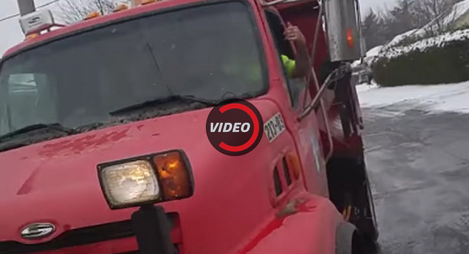  Angry Kid Gets Smacked By Plow Driver In Canada