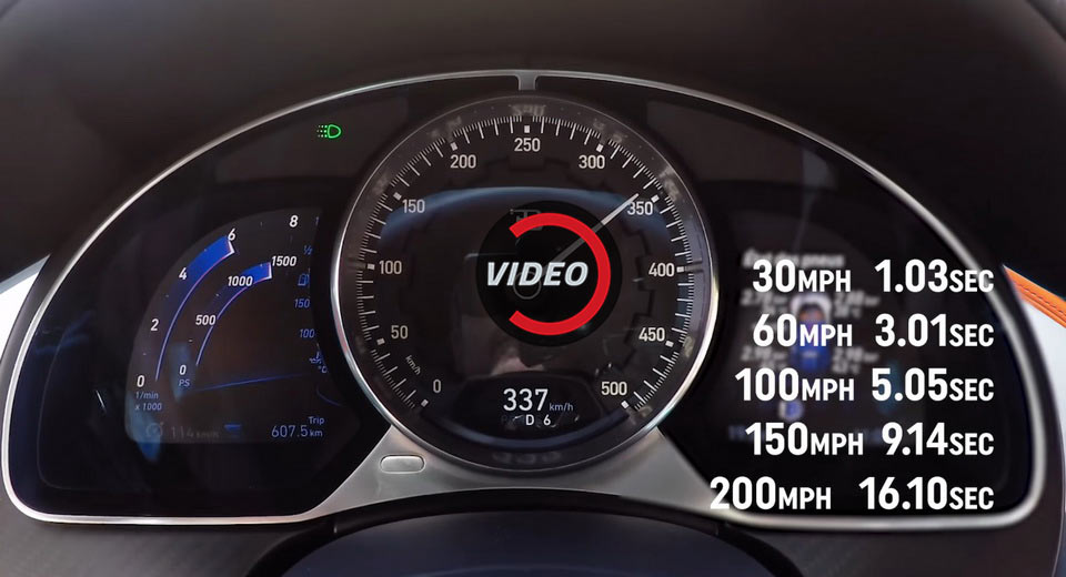  Watch Bugatti Chiron’s Speedo Barely Keep Up With The Firepower