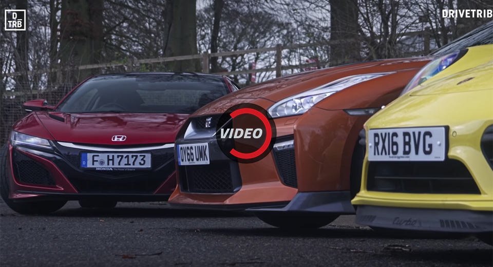 Porsche 911 Turbo Shows Its Class Against NSX And GT-R On Track