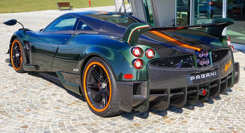  Green And Orange Pagani Huayra BC Is From Another Planet