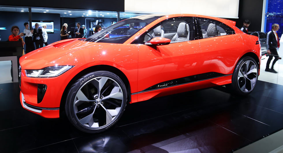 Photon Red I-PACE Concept Looks Stunning At Jaguar’s Geneva Stand