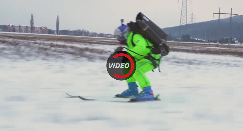Why Ski Downhill When You Can Ski At 75 MPH With A Jetpack?