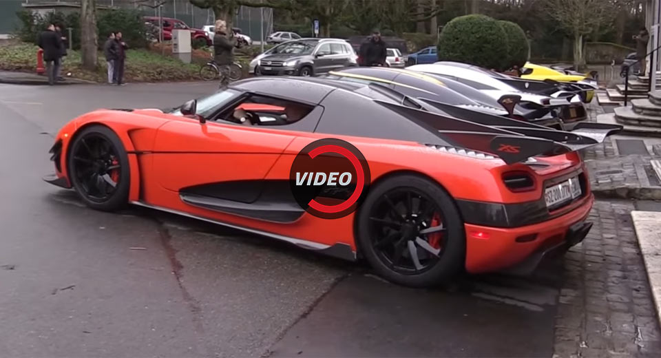 Seven Koenigseggs Rev And Roll Through The Streets Of Geneva