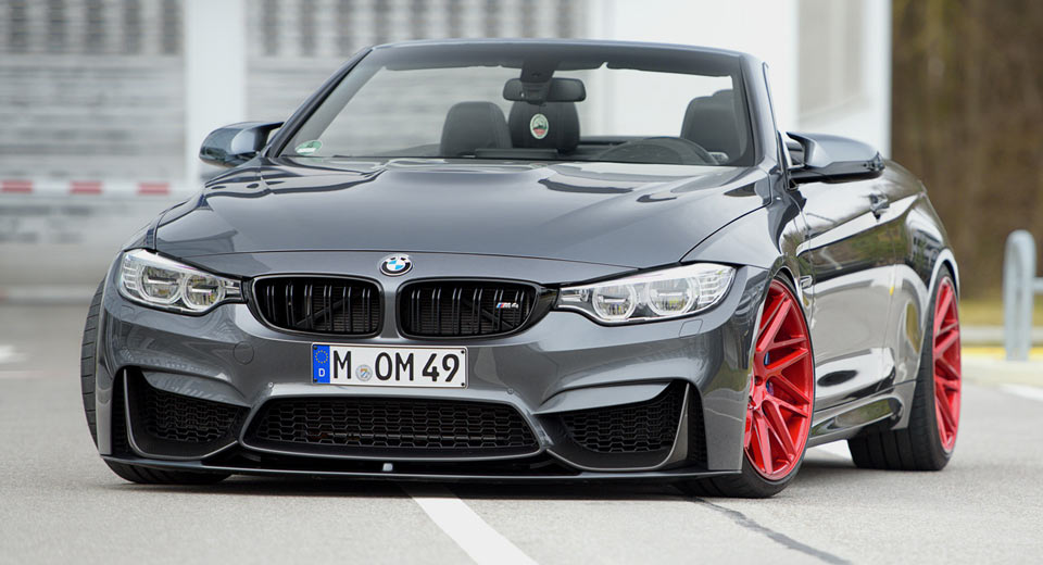  BMW M4 Convertible Slides Into Red Heels