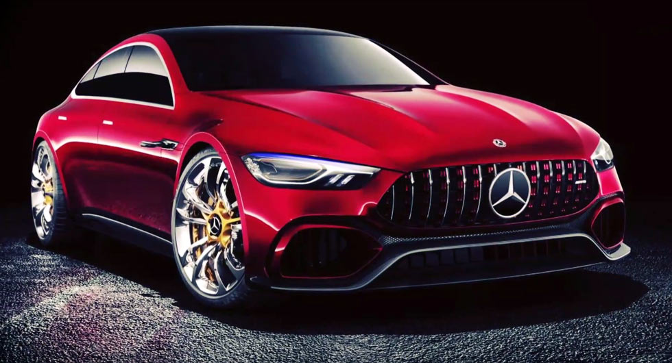  New Mercedes-AMG GT Concept Previews High Performance Saloon – First Official Photos