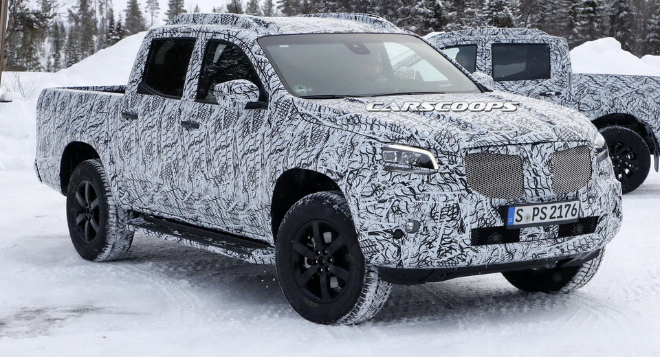 2018 Mercedes-Benz X-Class Pickup Drops More Camo As Reveal Approaches