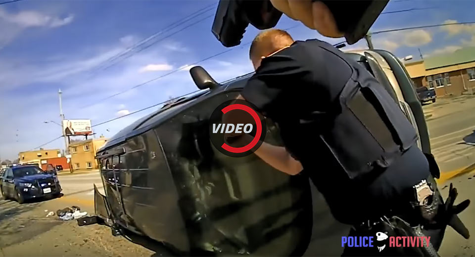 Watch Brooklyn Police Chase, Ram And Flip Over Suspect’s Minivan