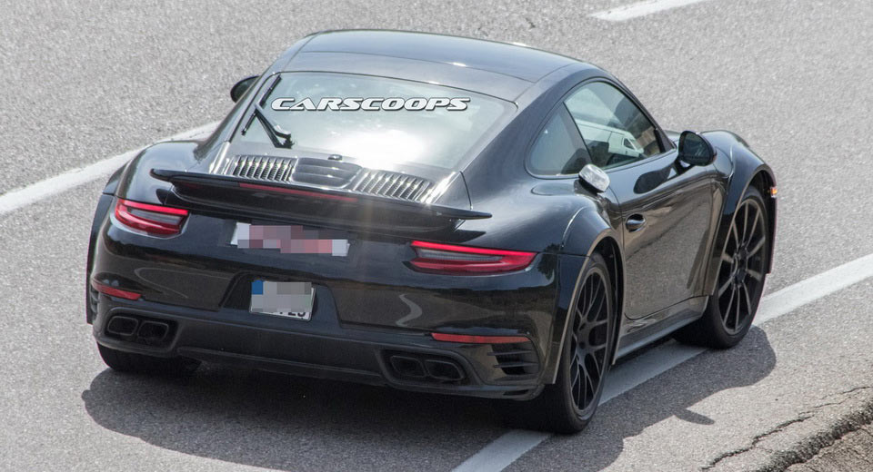  2019 Porsche 911 (992) Turbo Mule Not Ready To Show Production Body
