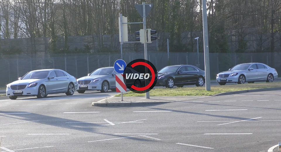  Facelifted Mercedes S-Classes Test In Convoy Before April Debut