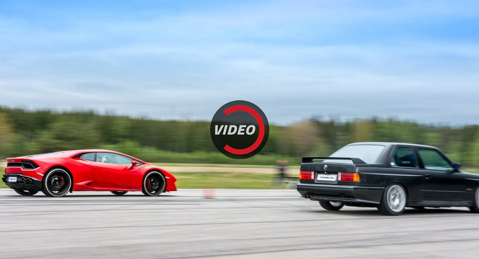 Lamborghini Huracan LP580-2 Takes On V10-Powered E30 M3