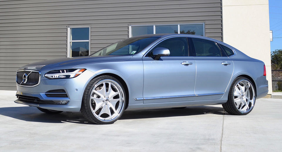 Here’s What Volvo’s New S90 Looks Like On Massive Wheels